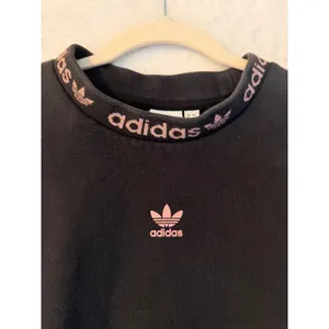 Adidas Originals Mock Neck Sweatshirt Black Pink Branded Collar GM1102 Womens S‎ thumbnail 5