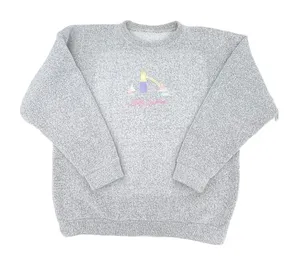 Vintage Retro Embroidered North Carolina Super Soft Grey Crewneck Sweatshirt thumbnail 1