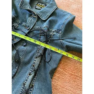 Vintage BIG ROCK CANYON Authentic Denim Stretch Jacket M Blue Size M thumbnail 6