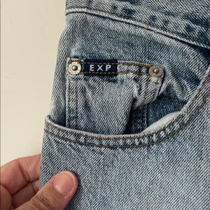 Vintage Express Bleus Flare Jeans: High Rise Wide Leg, Size 5/6 thumbnail 4