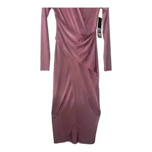 Rachel Rachel Roy Mauve Faux Wrap Midi Dress,‎ XS thumbnail 5
