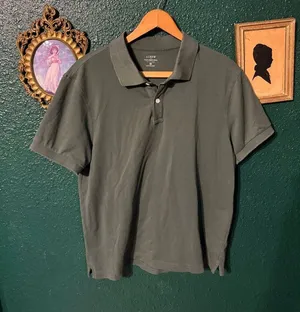 J.Crew Flex Pique Polo Green Womens Sz Medium Untucked thumbnail 1