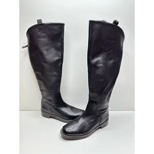 Franco Sarto‎ Meyer Black Leather Knee High Boots Size 6 thumbnail 2