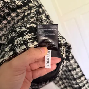 ANINE BING Adrianna jacket Black Plaid cropped pockets‎ coat thumbnail 8