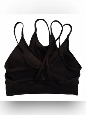 Nike Double Layer Black Sports Bra thumbnail 2