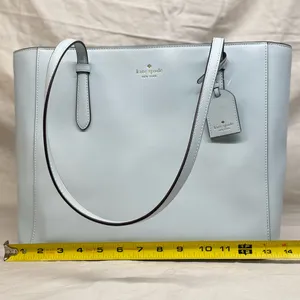 Kate Spade New York Schuyler Tote Bag - Light Blue (Saffiano PVC) thumbnail 7