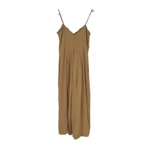 Free People Eileen Jumpsuit Wide Leg Lace Trim‎ Tan Size 0 Boho Coastal Neutral thumbnail 3