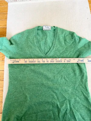 Ben Silver Charleston By John Laing Cashmere Sweater Womens Size L Green thumbnail 4