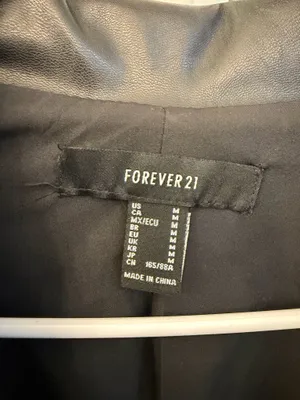 Leather Jacket Forever 21 thumbnail 5