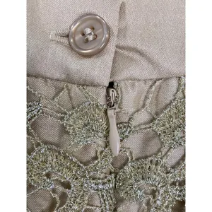 GMI Gold Lace Overlay Skirt Women's Size 12 Pencil Lined Career thumbnail 7
