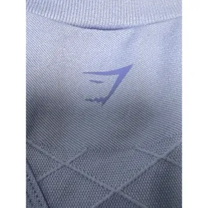 Gymshark Womens Corset Seamless‎ Full Zip Crop Tank Top Blue Mock Neck Size M thumbnail 4