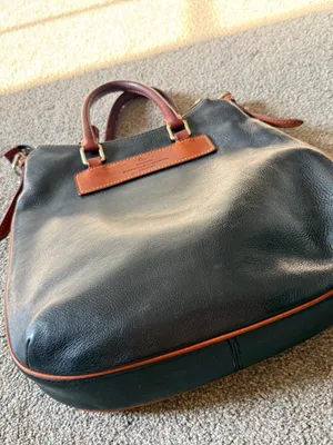 Vintage Dooney and Bourke Black Florentine Vacchetta Leather Bag thumbnail 4