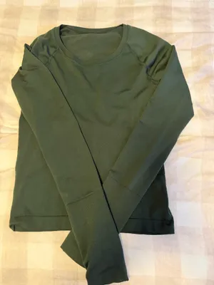 Lululemon Forest Green Swiftly long Sleeve  thumbnail 1