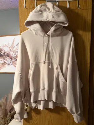 Nike Cream Oversized Hoodie Sweater thumbnail 1