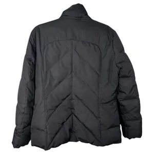 Calvin Klein Black Quilted Down Feather Puffer Coat Jacket Large – No Hood thumbnail 4