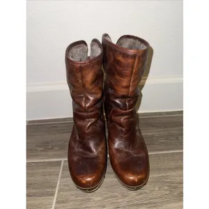 UGG Australia Lynnea II Leather Clog BOOTS Leather Fold Sz 7 Sheepskin‎ Lined thumbnail 2