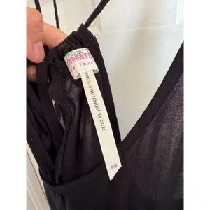 Free People black Eyelashes slip‎ dress size medium thumbnail 4