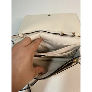 Small Coach Ivory Pebbled Logo Crossbody Detachable Strap Gold thumbnail 9