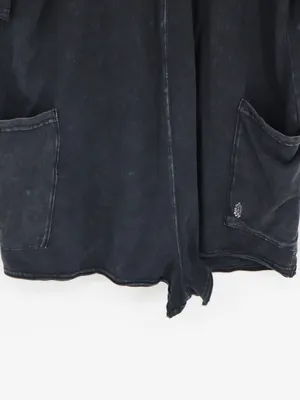 FP Movement Hot Shot Tee Romper Women’s M Black Mineral Wash Oversized Pockets thumbnail 4