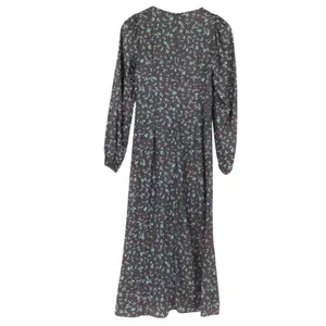 AFRM Revolve Portia Floral Midi Dress‎ Womens Size M Black Noir Neon Ditsy thumbnail 5