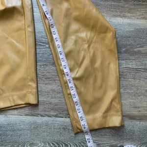 a new day Tan Faux Leather Cropped Pants 2 thumbnail 8