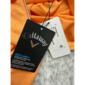 Callaway Womens‎ Sm Sleeveless Golf Polo Shirt Papaya Heather Orange CGKSB0D8DS thumbnail 6