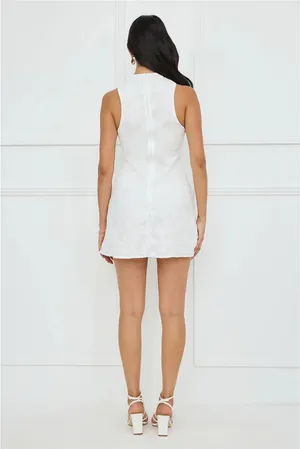 Hello Molly white mini dress darling delight thumbnail 5