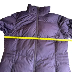 Mountain Hardwear Size L Quilted Down‎ Puffer Jacket Purple Longline Winter Coat thumbnail 7