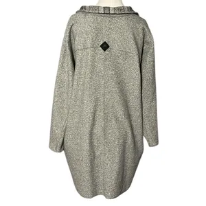Burton Small Gray Oversized Wrap Cardigan Jacket thumbnail 2