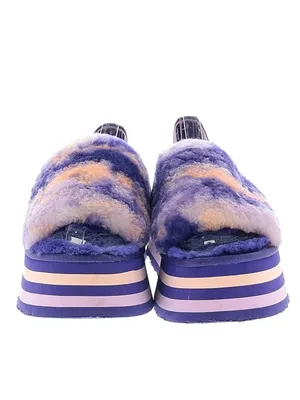 UGG Women's Disco Marble Slide Sandals Violet Night Size 7 Excellent Condition. thumbnail 2
