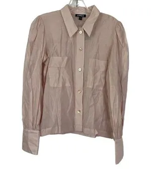 Express Women's Super Light Pink Casual Top thumbnail 1