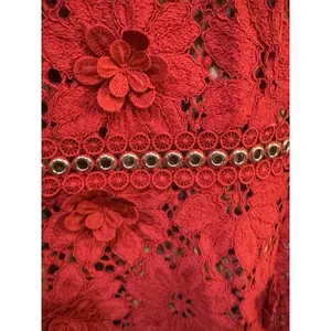 MICHAEL Michael Kors Floral‎ Appliqué Lace Dress 3D Party Cocktail Coquette Twee thumbnail 4