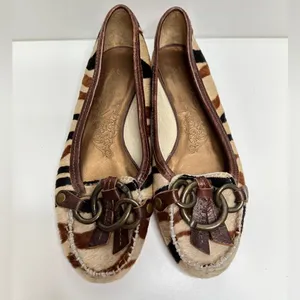 Matisse Ponyhair Exotic Animal Print Leather Upper Flats‎ Size 6.5 thumbnail 2