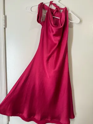 Altar'd State Pink Satin Mini Dress thumbnail 4