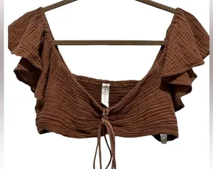 Anthropologie Daily Practice Crop Top Size Medium EUC thumbnail 6