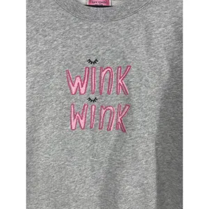 Kate Spade Wink Wink Sweatshirt Womens Small Gray Graphic thumbnail 3