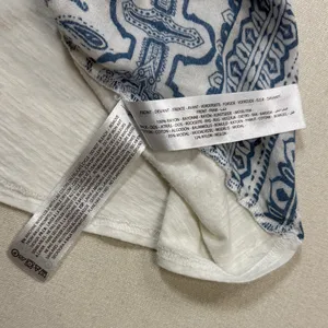 Ariat White and Blue Paisley Short Sleeve Tee thumbnail 5