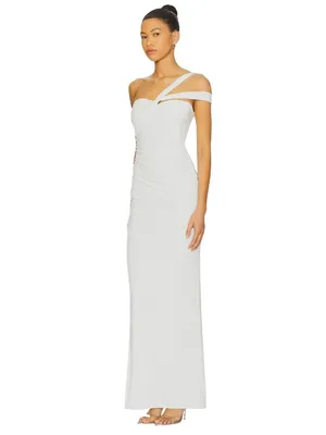 Superdown Cordelia Maxi Dress in White Large New Womens Gown thumbnail 8