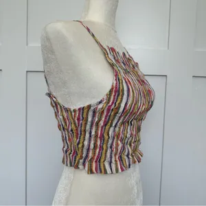 Zara Smocked Cropped Tank thumbnail 2