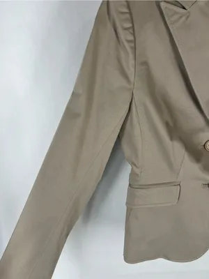 The‎ Limited Tan Stretch Cotton Fitted Blazer Size 2 thumbnail 4