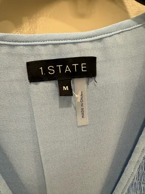 1. State Blouse Blue Sleeveless thumbnail 4