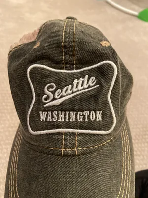 Seattle Washington Hat Gray thumbnail 4