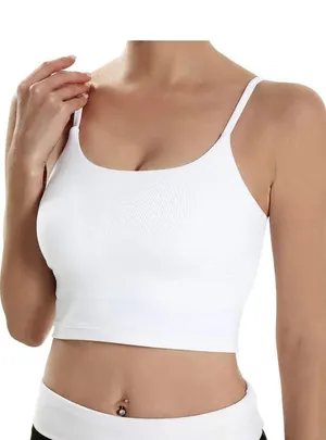Ecoparty NWT--WHITE SPORTS BRA-SIZE 2X Quick drying, moisture wicking, 88% polyamide. 12% elastane, lightweight, anti wrinkle, anti roll up, anti shrinking, brand new in package Measurements: Bust: armpit to armpit 19-22 inches Length: shoulder seam to bottom 17 inches thumbnail 1