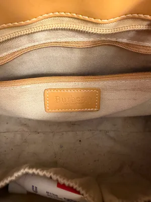 Burberry Yellow Trim Classic Check Shoulder Bag thumbnail 6