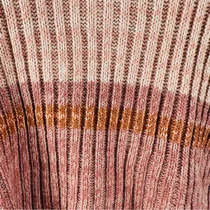 Aeropostale Wide Ribbed Sweater Sz L Crop Striped Cotton Blend Crew Neck Loose thumbnail 3