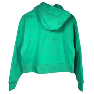Everlane Organic Cotton Full Zip Hoodie Bright Jade Green Size Small‎ Cropped thumbnail 2