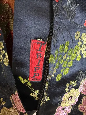 Tripp NYC Vintage Y2K Hot Topic Oriental Geisha Satin Brocade Corset Goth Medium thumbnail 4