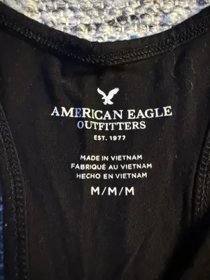 American Eagle Black Button Bodysuit thumbnail 3