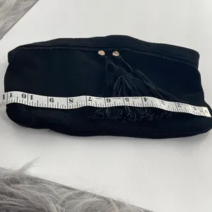 Mossimo suede boho fringe tassel Top zipper clutch thumbnail 12