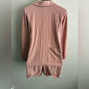 Free People Blush Oversized Cotton Romper XS thumbnail 3